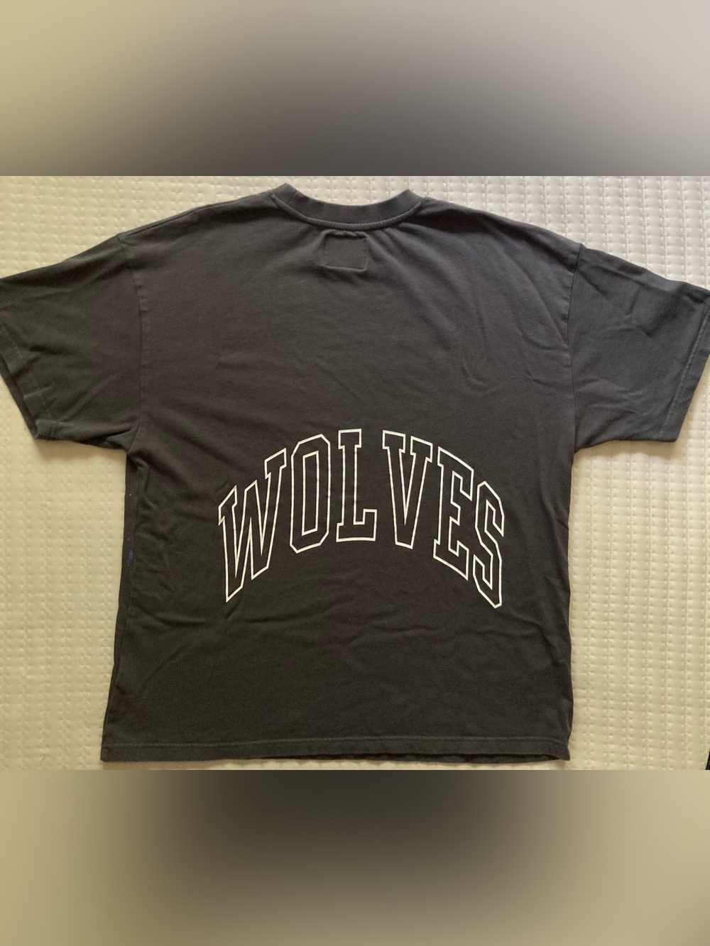 Darc Sport Wolves Club T Shirt Men’s Medium Cowboy Print Gym Athletic Cropped - Picture 3 of 8